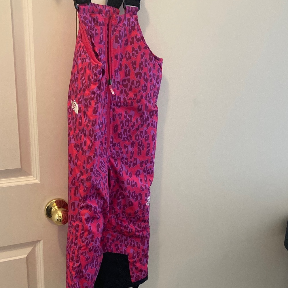 The North Face Kids' Fuchsia Animal Print Overalls